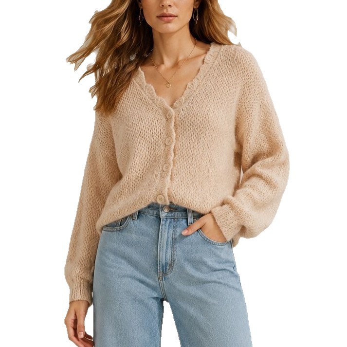 European And American Idle Style Pleated Loose Sweater For Women - Image 3