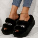 Winter Plus-Size Womens Cotton Slippers For Home