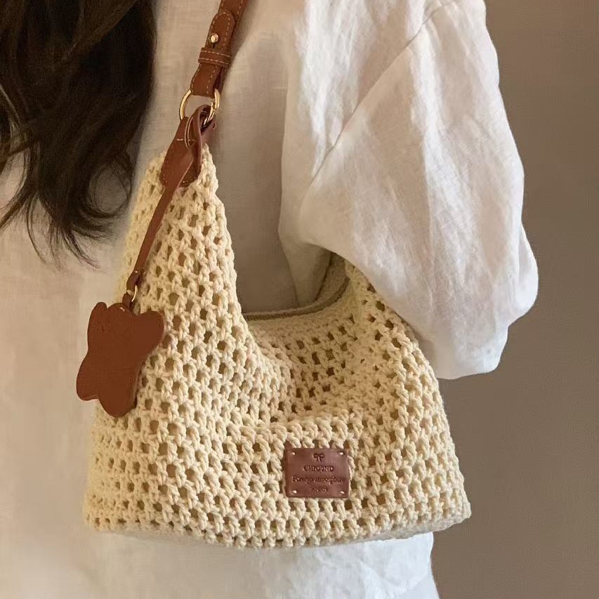 Casual Beach Woven Shoulder Crossbody Bag