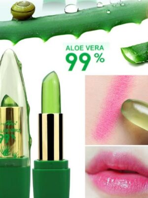 Aloe Vera Gel Color Changing Lipstick Gloss  Moisturizer Anti-drying Desalination Fine-grain Lip Blam Care