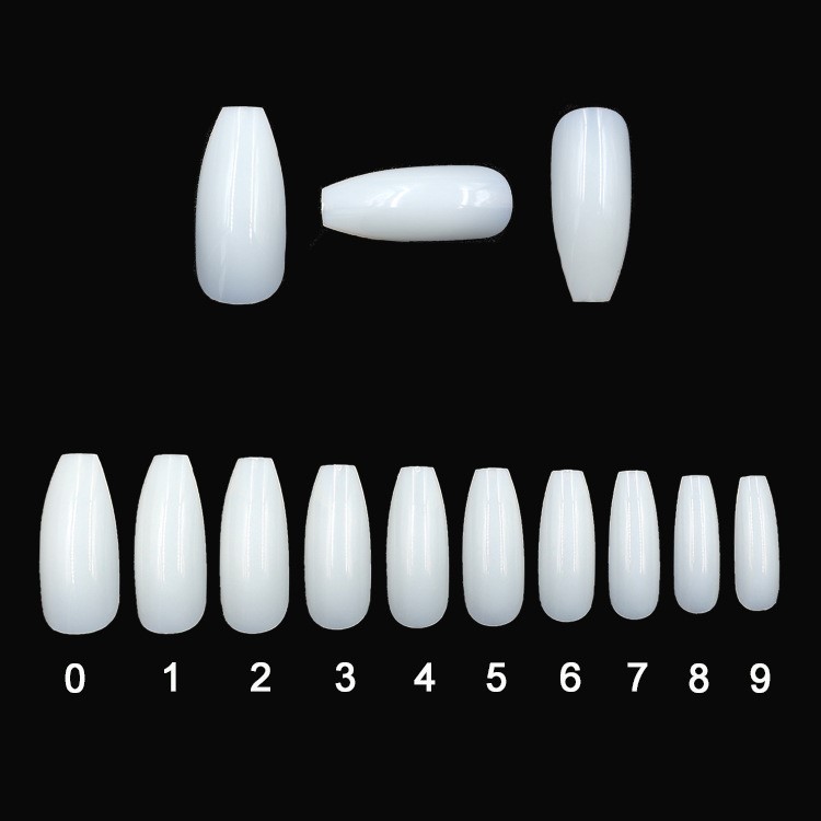 500 transparent natural fake nails - Image 5