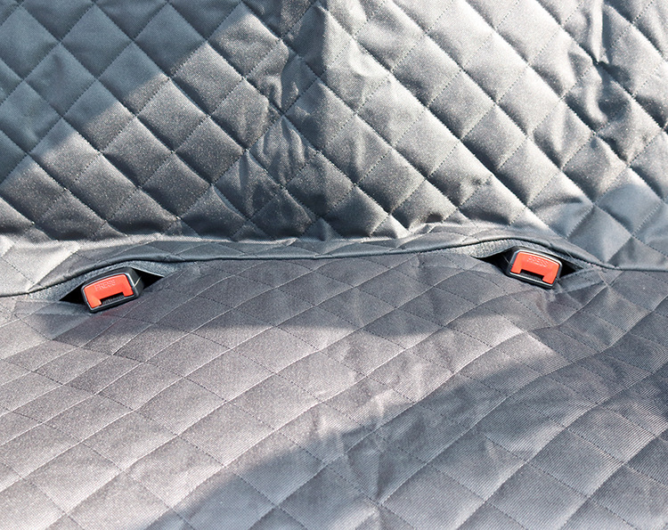 Dog Car Seat Cover View Mesh Pet Carrier Hammock Safety Protector Car Rear Back Seat Mat With Zipper And Pocket For Travel - Image 8