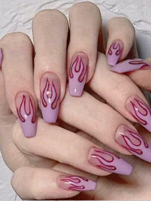 Wearing Nails Finished Soft Nails False Nails