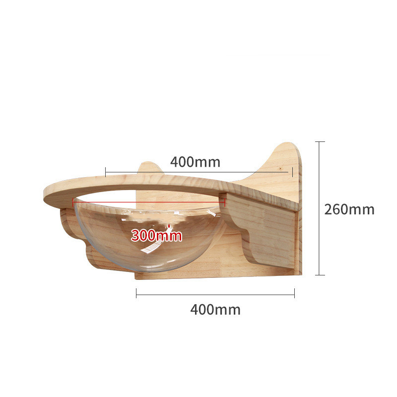 Pet Cat Climbing Frame Wall Type Solid Wood Wall Hanging Platform Ladder Pets Accessories - Image 10