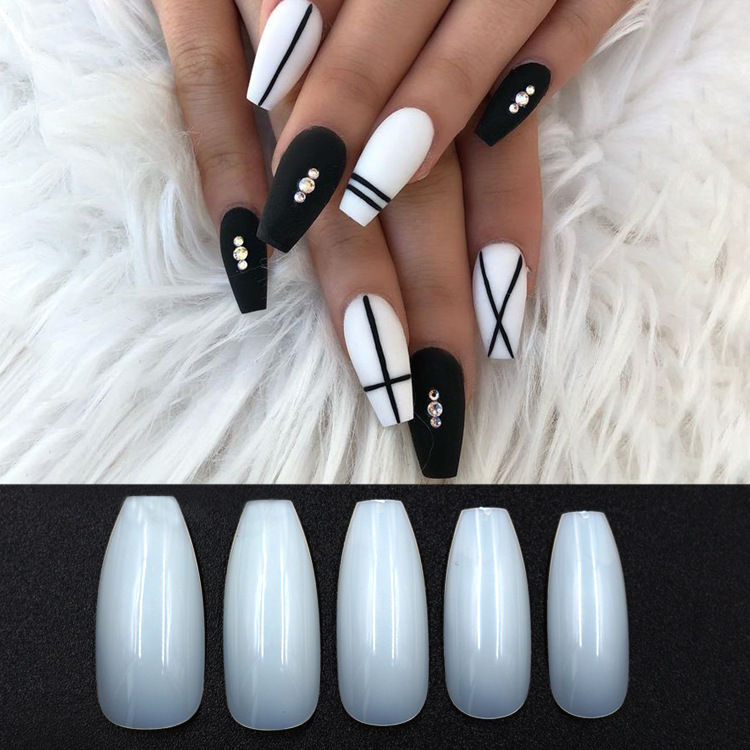 500 transparent natural fake nails - Image 6