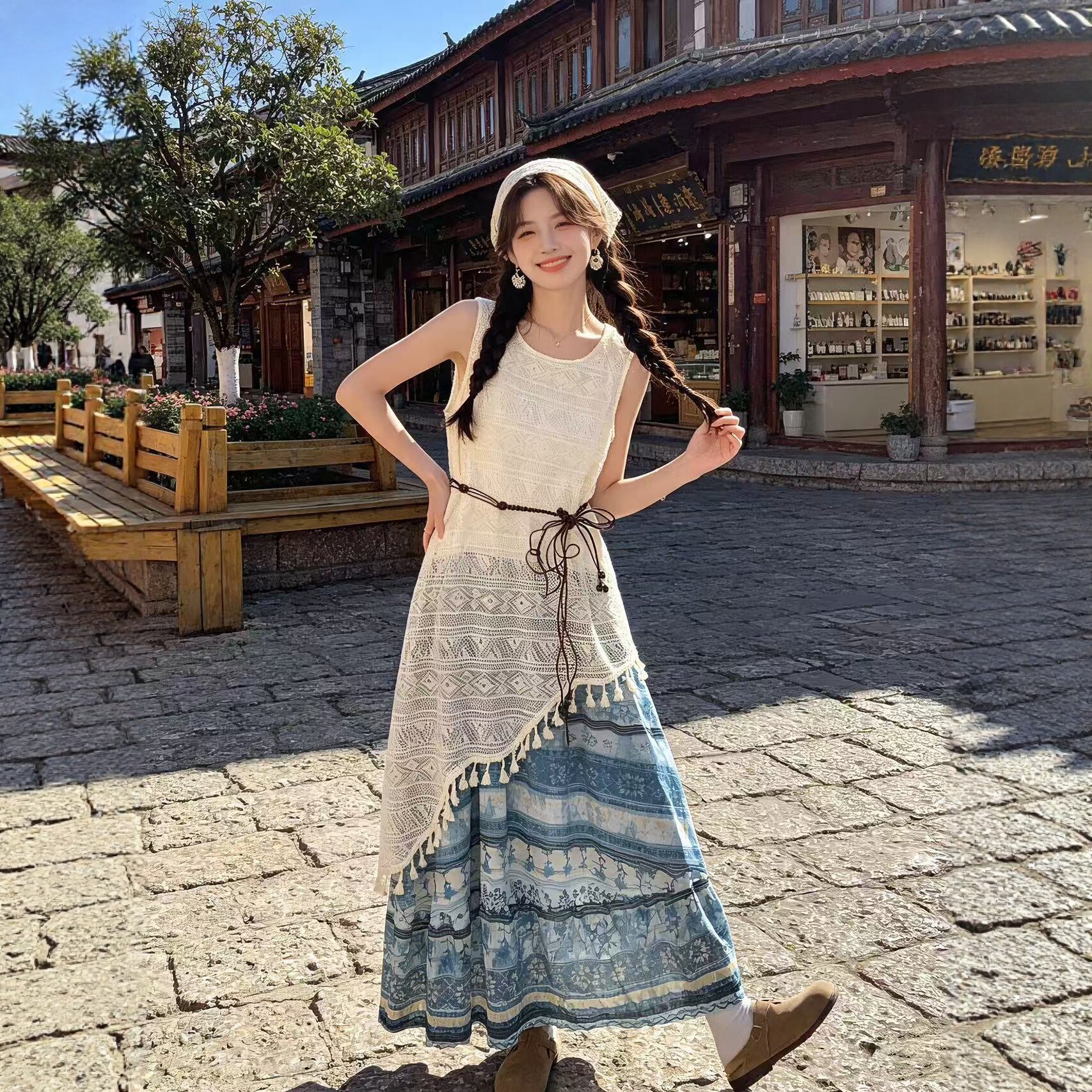 Ethnic-style Sleeveless Casual Dress For Women - Image 5