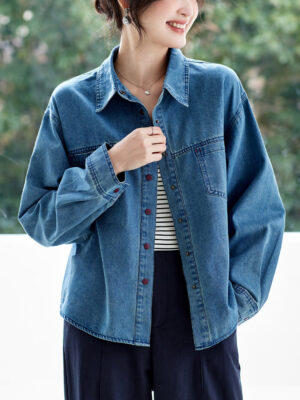 Stylish And Versatile Womens Blouse For Outerwear