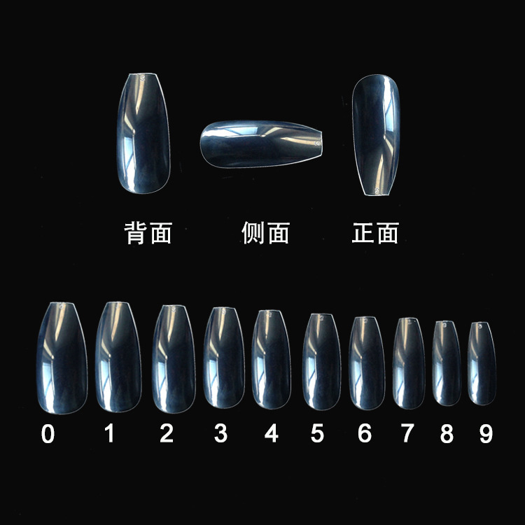 500 transparent natural fake nails - Image 3