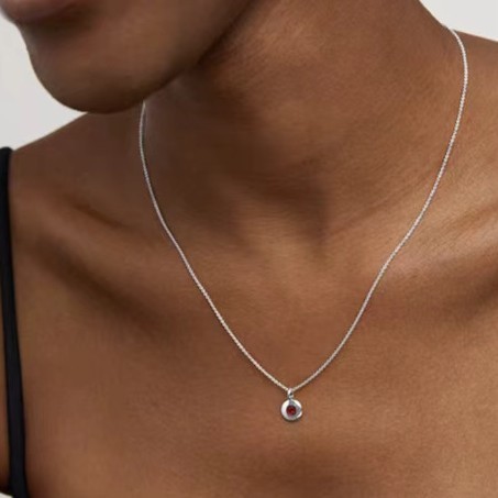 Ruby Birthstone Necklace Niche And Versatile Made With Natural Gemstones - Image 8