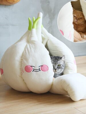Pet Tent Bed for Pets Winter Warm Cave Soft Cushion House Sleeper Bed with Mat