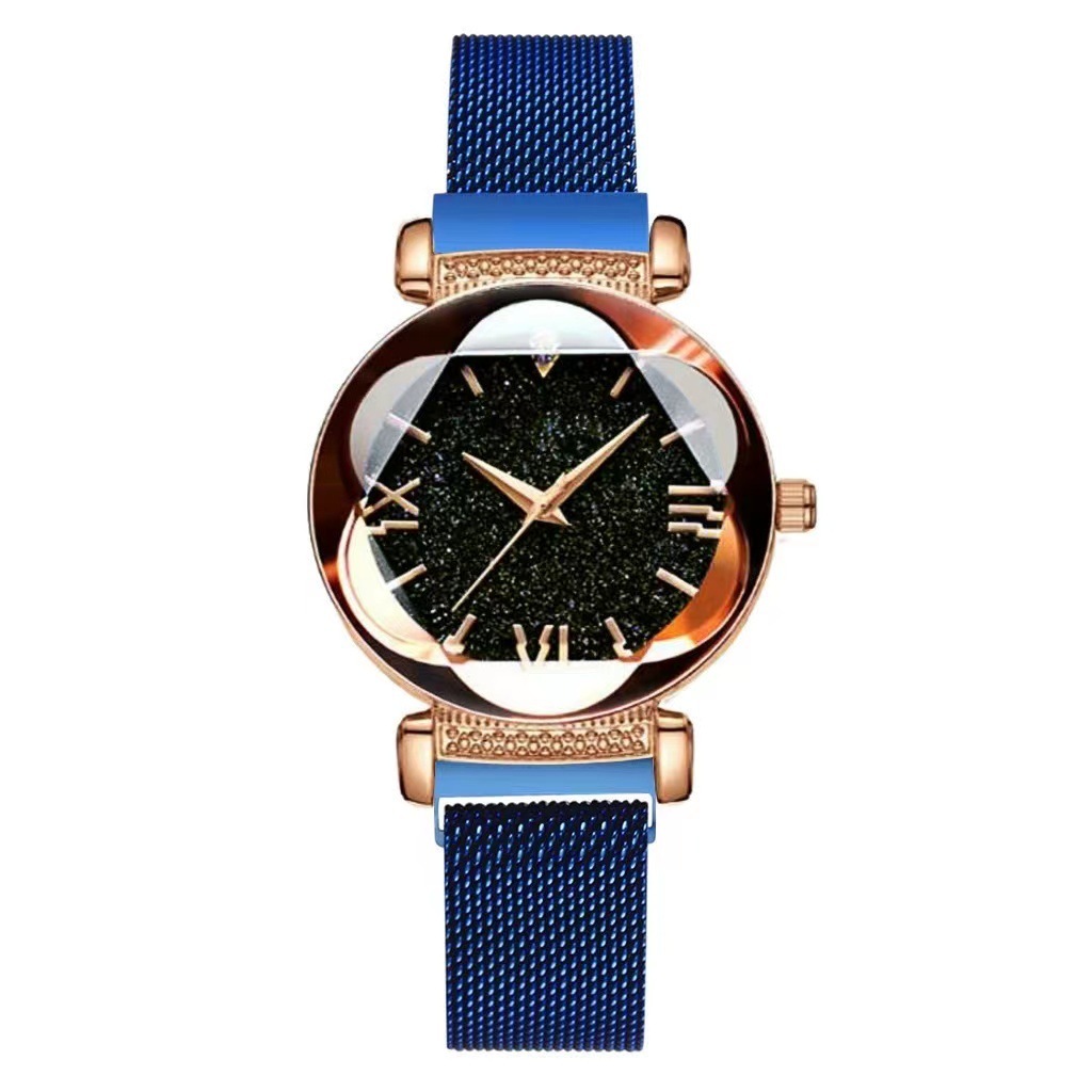 Magnetic-steel Starry Sky Roman-style Women's Watch With Versatile Milanese Strap - Image 8