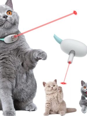 Automatic Cat Toy Smart Laser Teasing Cat Collar Electric USB Charging Kitten Amusing Toys Interactive Training Pet Items