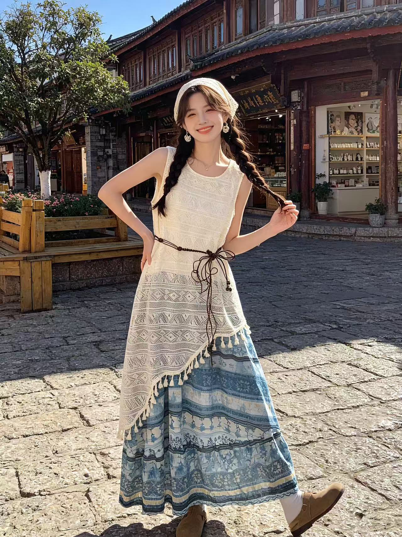 Ethnic-style Sleeveless Casual Dress For Women - Image 2