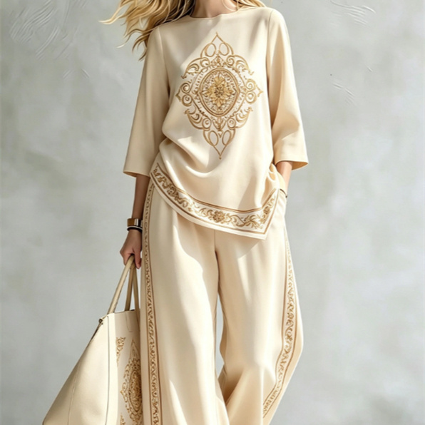Summer Women's Blouse Set