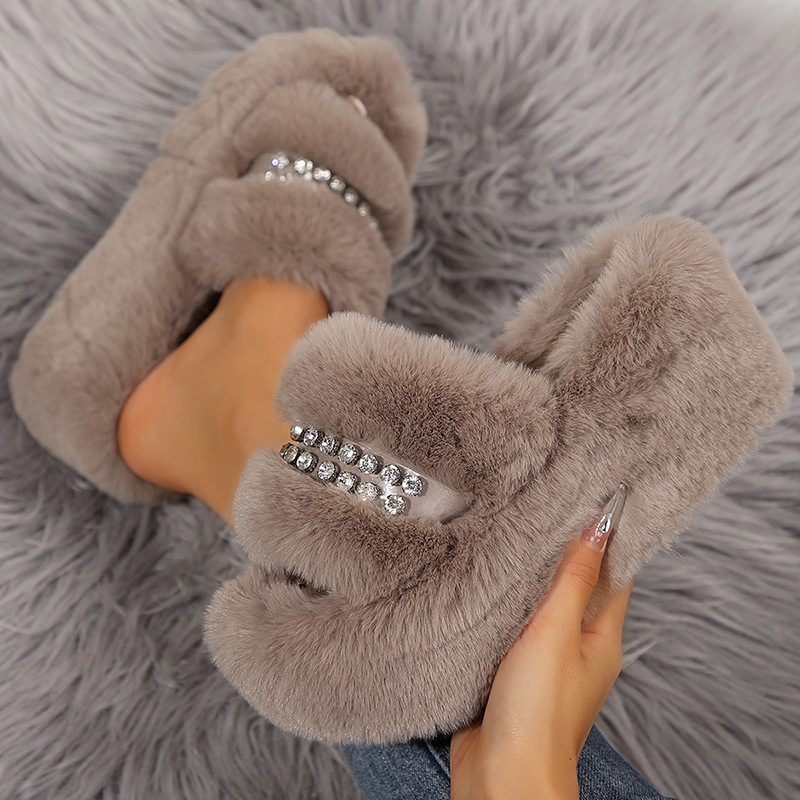 Winter Plus-Size Womens Cotton Slippers For Home - Image 6