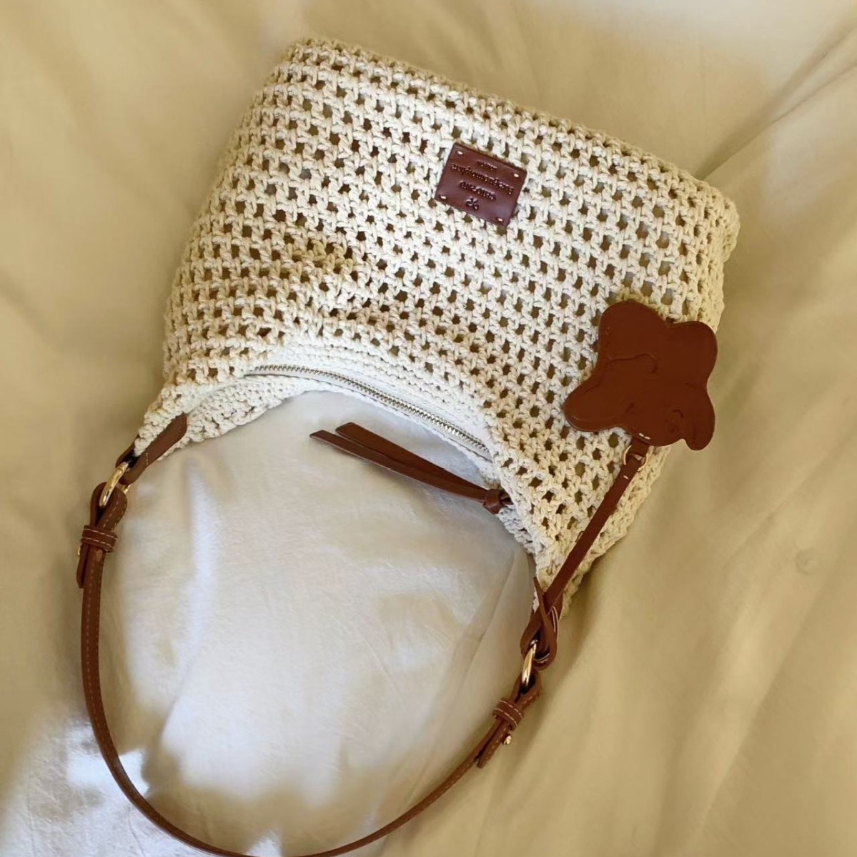 Casual Beach Woven Shoulder Crossbody Bag - Image 2