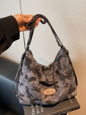 Leopard-print Large-capacity Womens Shoulder Bag