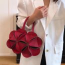 Womens Red Small Handbag Crossbody Or Shoulder Tote Style