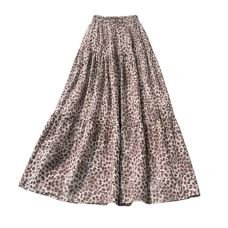 Vintage Leopard Print Midi Dress For Women - Image 2