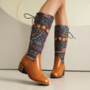 High-jacquard Ethnic-style Ribbon, YunnanMyanmar-inspired Boots