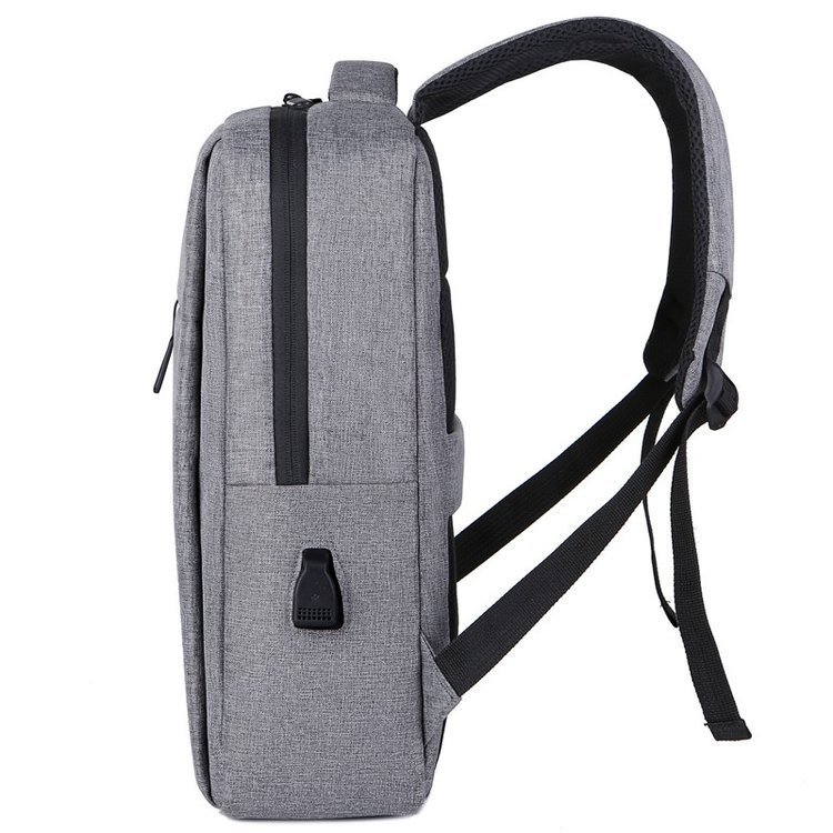 New Men's Backpack With Large Capacity, Multifunctional Backpack, Business Computer Bag, USB Charging Backpack - Gray - Image 5
