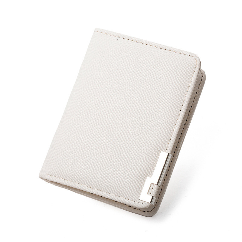 Mens Ultra-thin Short Wallet With Metal Trim - Image 4