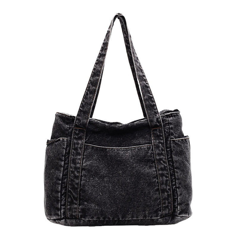 Women's Large-capacity Casual Minimalist Denim Bag - Image 5
