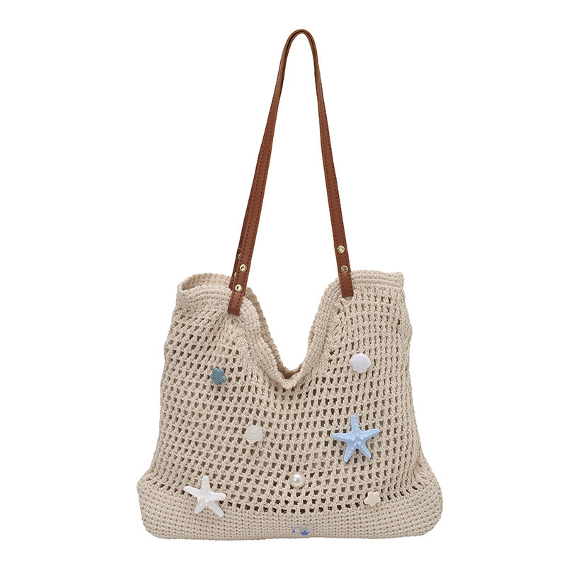 Straw-woven Womens Summer Large-capacity Underarm Shoulder Bag - Image 5
