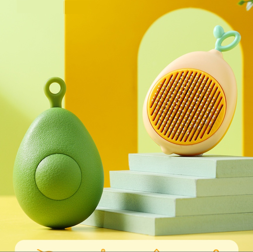 Creative Cat Grooming Comb Portable Massage Brush One-Button Remove Floating Hair Scraper Cats Dogs Pet Self Cleaning Tool Accessories - Image 8
