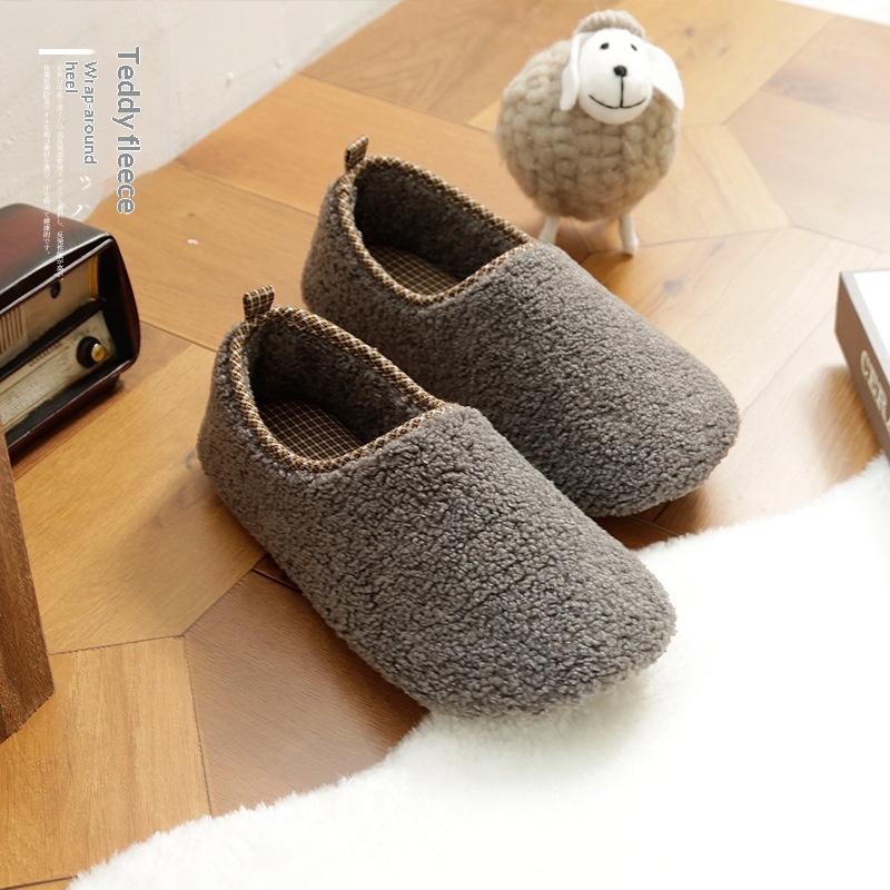 Japanese-style Plain-colored Winter Indoor Slippers - Image 9