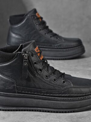 Casual High-top Leather Shoes Men's Martin Boots