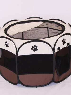 Folding Octagonal Pet Fence Oxford Cloth Cat And Dog Kennel
