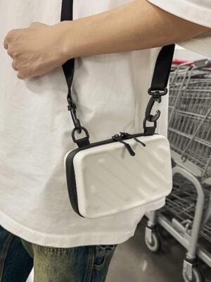 Street-style Minimalist Versatile Hard-shell Unisex Shoulder And Crossbody Bag