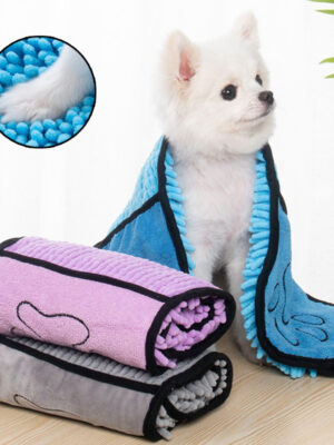 Dogs Cats Towels Super Absorbent Dog Bathrobe Microfiber Bath Towels Quick-Drying Cat Bath Towel For Pets Towel Dog Towels Pet Products