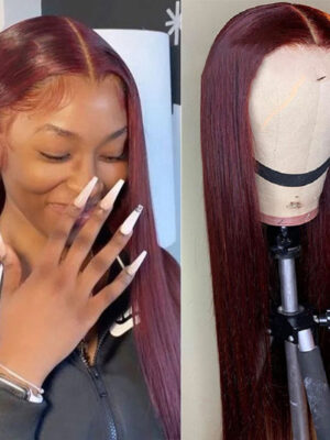 T-part Lace Frontal Wigs Real Hairstyle Headgear